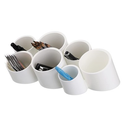 Btsky Tilting Cylinder Creative Pen Holder Pen Container Brush Pot Combination