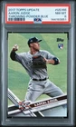 AARON JUDGE 2017 TOPPS UPDATE US166 POWDER BLUE  /50 📈 ROOKIE RARE POP 5 PSA 8