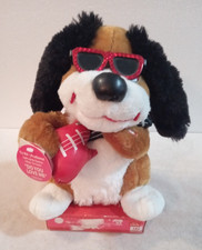 Dan Dee Valentine plush light-up singing dancing animated plush Dog NWT