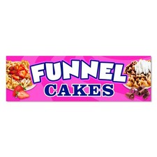 Funnel Cakes Vinyl Banner with Optional Sizes Made in the USA 