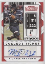2020 Panini Contenders Draft Picks College Ticket Michael Warren II Auto 1cc7