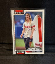 2026 Topps Series 1 First Pitch- Caroline Marks Los Angeles Angels Gold Medal