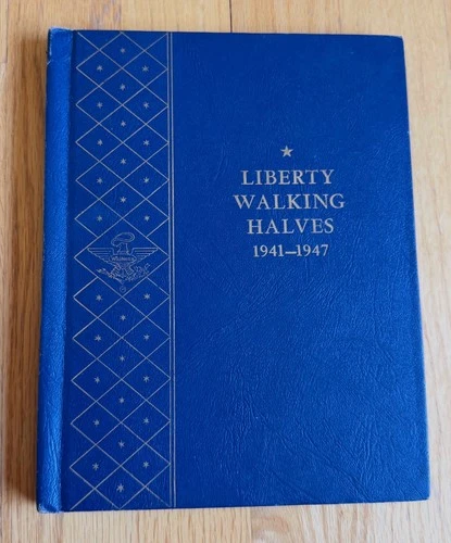 Whitman Bookshelf Album Liberty Walking Halves 1941-1947: Empty, No Coins