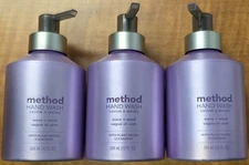 Method Premium Gel Hand Wash Wave + Wind Scent 12 fl oz (Pack of 3) Aluminum Can