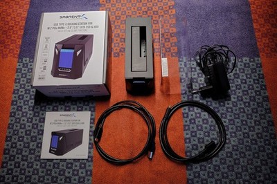 Sabrent DS-UNHC Dockingstation USB-C für M.2 NVME, 2.5 und 3.5 SATA SSD + HDD