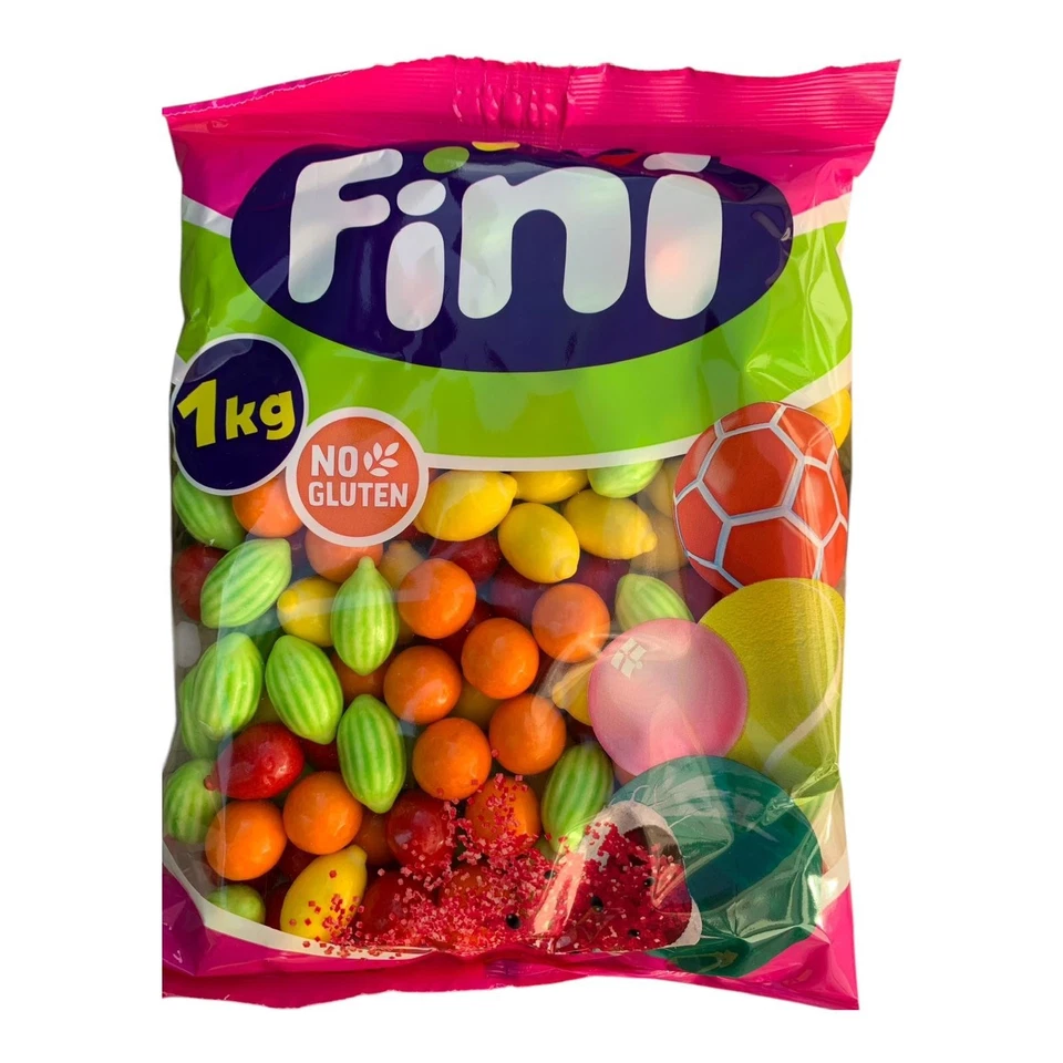 fini gomme da masticare assortite gusto frutta senza glutine busta da 1 kg - Imagen 1 de 1