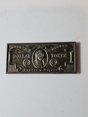 Vintage Readers Digest Dollar Medaille Indianer gestempelt Metallmünze Medaille