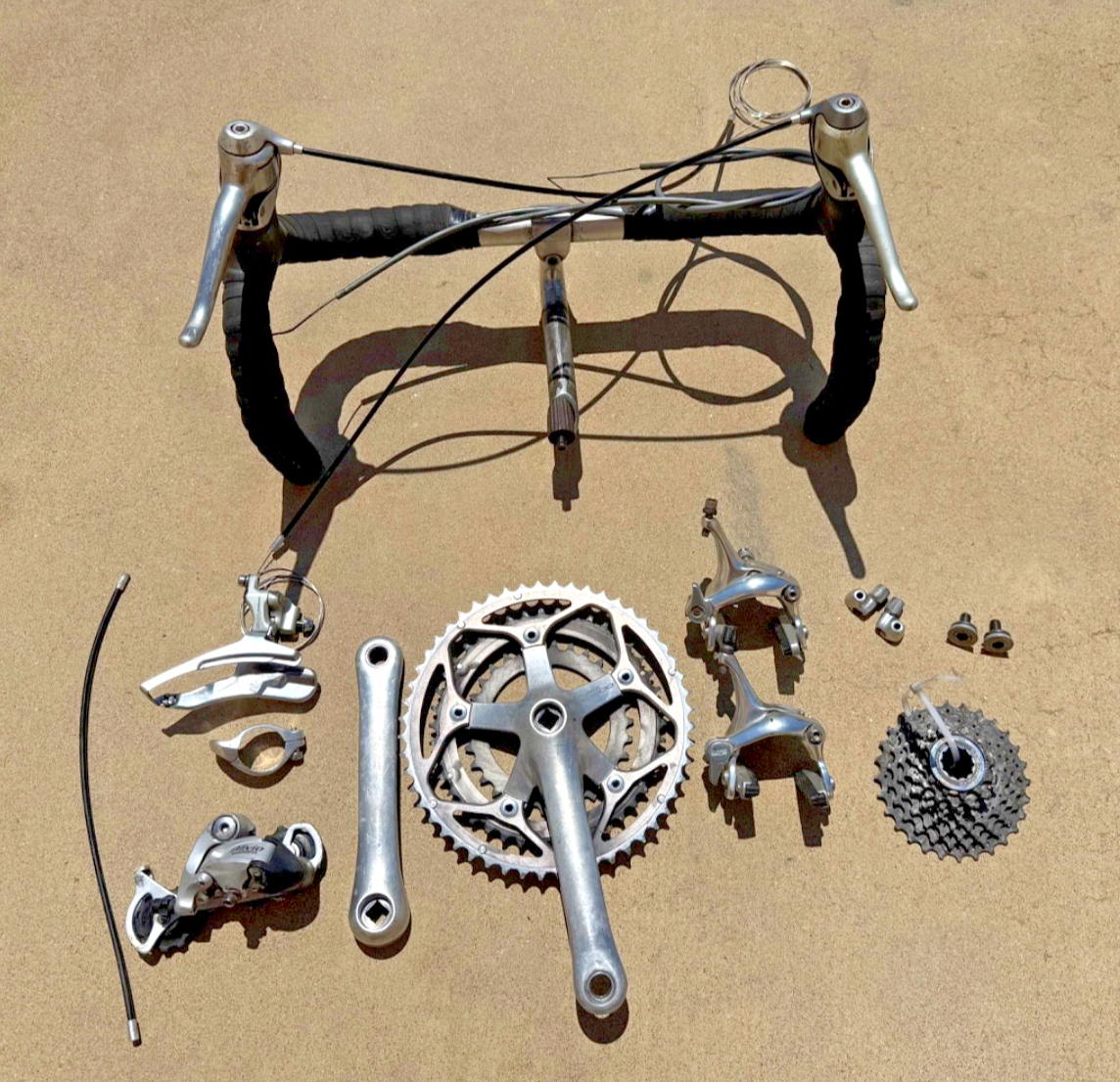 Shimano 3x8 Groupset Mixed Alivio 105, RX 100 SR KALLOY