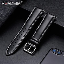 16mm 18mm 20mm 22mm 24mm Genuine Leather Watch Band Strap Bracelet