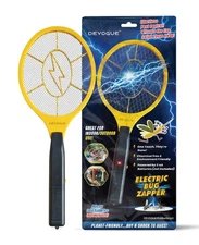 ® Electric Fly Swatter Bug Zapper Battery Operated Flies Killer Indoor & Outd...