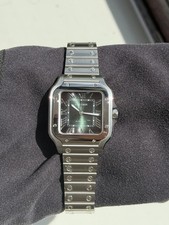 2025 Cartier Santos 35mm Medium Green Dial - WSSA0061 Full Set