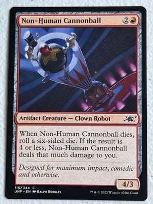 Non-Human Cannonball 115 C Unfinity