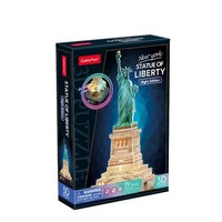 6944588205362 Puzzles 3D LED Statue Of Liberty (Night Edition) Cubic Fun