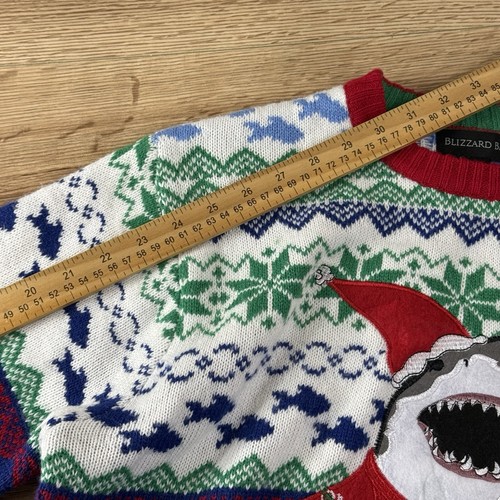 Maglione natalizio Blizzard Bay uomo medio squalo Babbo Natale - Foto 10 di 11
