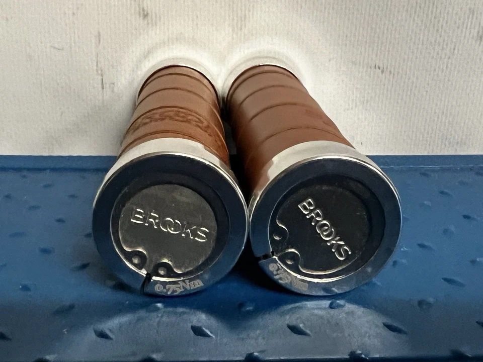 Empuñaduras de cuero Brooks Blender - miel Foto 2 de 3