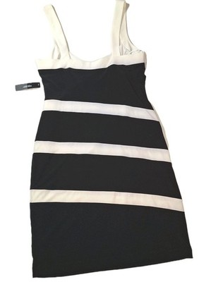 bisou bisou michele bohbot black dress NWT Bodycon Cream Striped Blk Sz 12 Party Club Gift For Mom iXubem Womens Sequins It's Size:44x30
