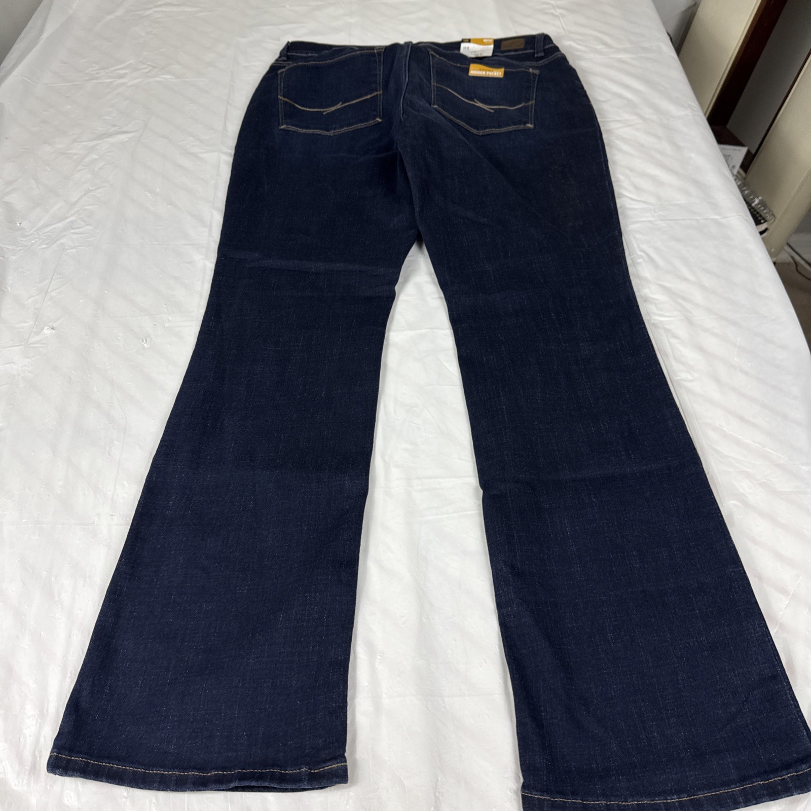 Lee Modern Series Curvy Fit Bootcut Jeans Women’s Dark Wash Stretch Sz 18 thumbnail 5