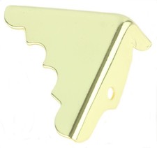 5 Pack Single Brass Box Corner Protector - 1 3/4 inch