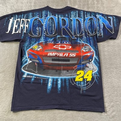 Vintage Jeff Gordon Shirt #24 2008 NASCAR Mens Large Matrix AOP Chase Authentics