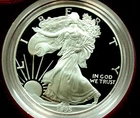 Rare 1995-W Proof American Silver Eagle with original capsule packaging and COA