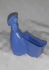 Royal Haeger Woman Umbrella Art Deco Stroller 1930's to 1940's Planter