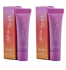 Image of 2 x Benefit Dew-La-La Liquid Glow Highlighter LUNA Light Medium 3ml New & Boxed