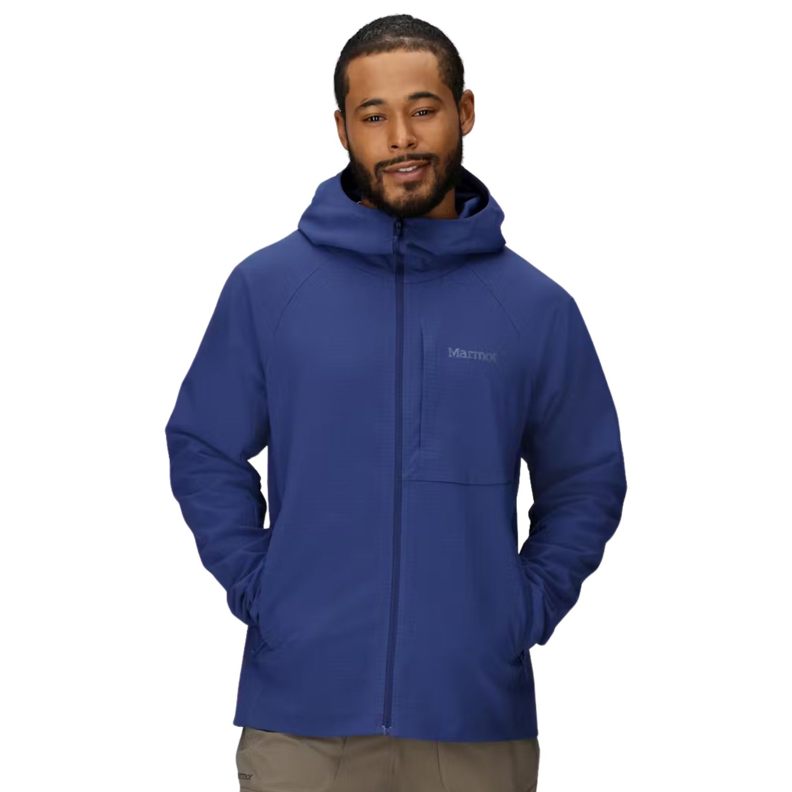 Marmot Pinnacle DriClime Hoody Men's Rain Jacket, Twilight B