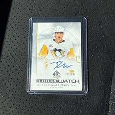 2024-25 SP Authentic Rutger McGroarty Future Watch Auto #280/999-Penguins