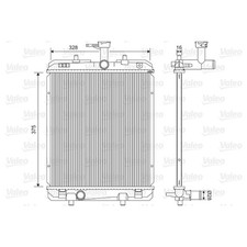 1X VALEO RADIATOR ENGINE COOLING FOR NEW