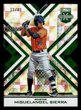 2016 Elite Extra Edition #166 Miguelangel Sierra Status Die Cut Emerald #/49