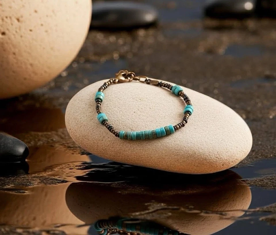 Pulsera De Hematita Y Jaspe - Imagen 3 de 4