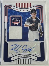 2024 Panini Stars and Stripes Game Used Material  - Nolan Traeger #SM-NT AUTO