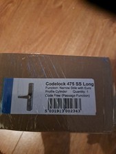 Slimline 475 SS Long Codelock Lock Set with 3keys Polished Chrome