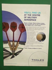 2/2009 PUB THALES MILITARY AEROSPACE RADAR ARROWS DART ORIGINAL AD
