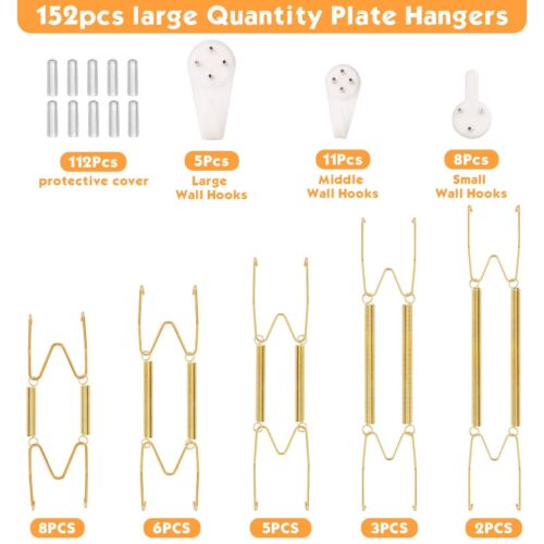 24 pcs Plate Hangers for The Wall 4/6/8/10/12 Inch Invisible Decorative Wall ... - Picture 3 of 7