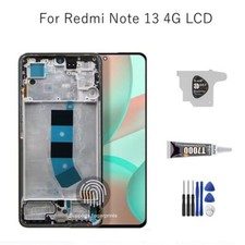 OLED LCD Display For Xiaomi Redmi Note 13 4G Touch Screen with Black Frame Tool