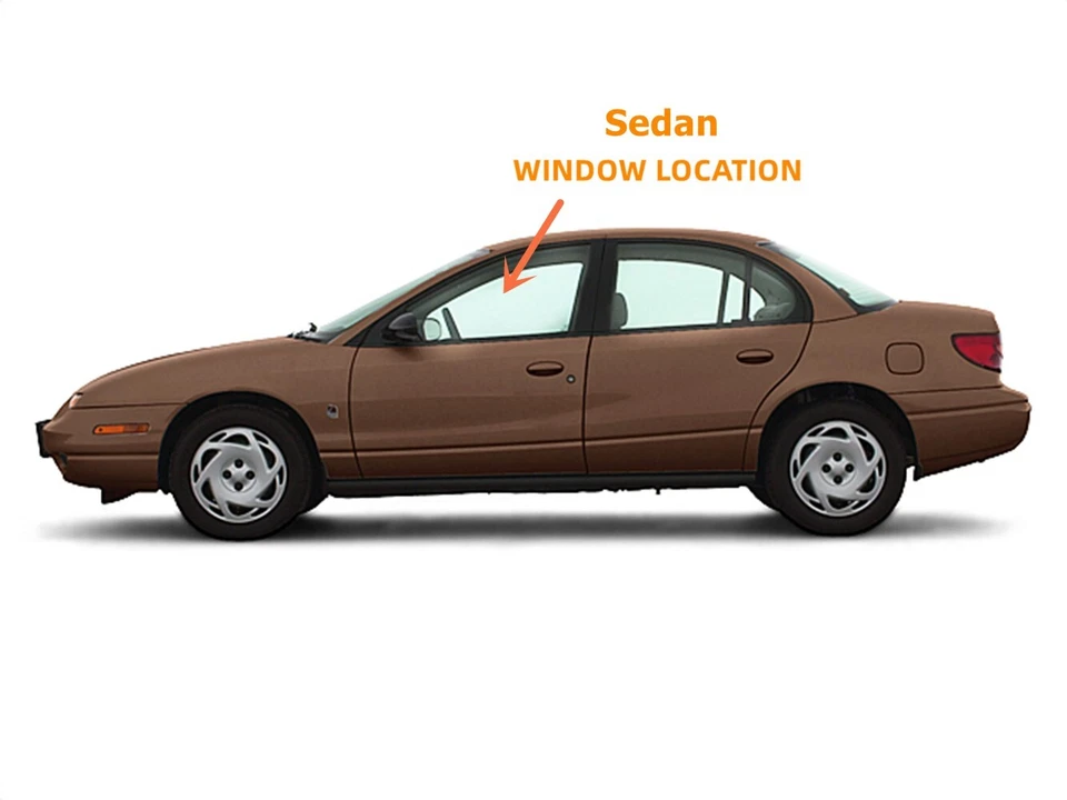 Vidrio de ventana de puerta delantera lateral izquierda/conductor para Saturn SL1 / SL2 / SW1 / SW2 Foto 2 de 4