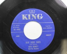 Écoutez! Rockabilly 45 Boyd Bennett - Blue Suede Shoes / Mumbles Blues Sur King
