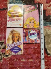 Lot of 4 vintage retro 1980s Barbie World of Fashion pamphlets brochures Mattel