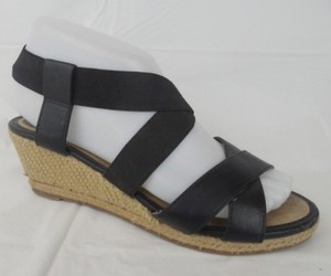 black strappy espadrilles