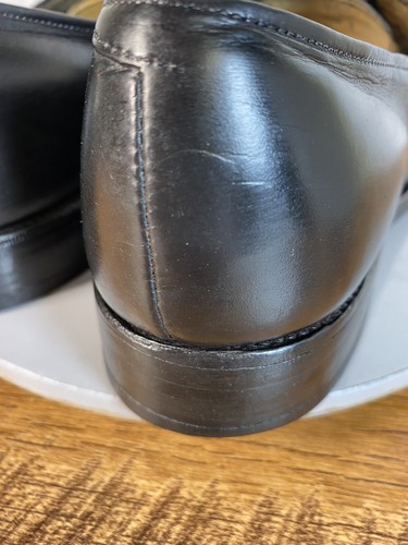 Vintage 1984 Allen Edmonds Park Avenue Mens Shoes Black Leather Oxford 9.5 A - Picture 7 of 16