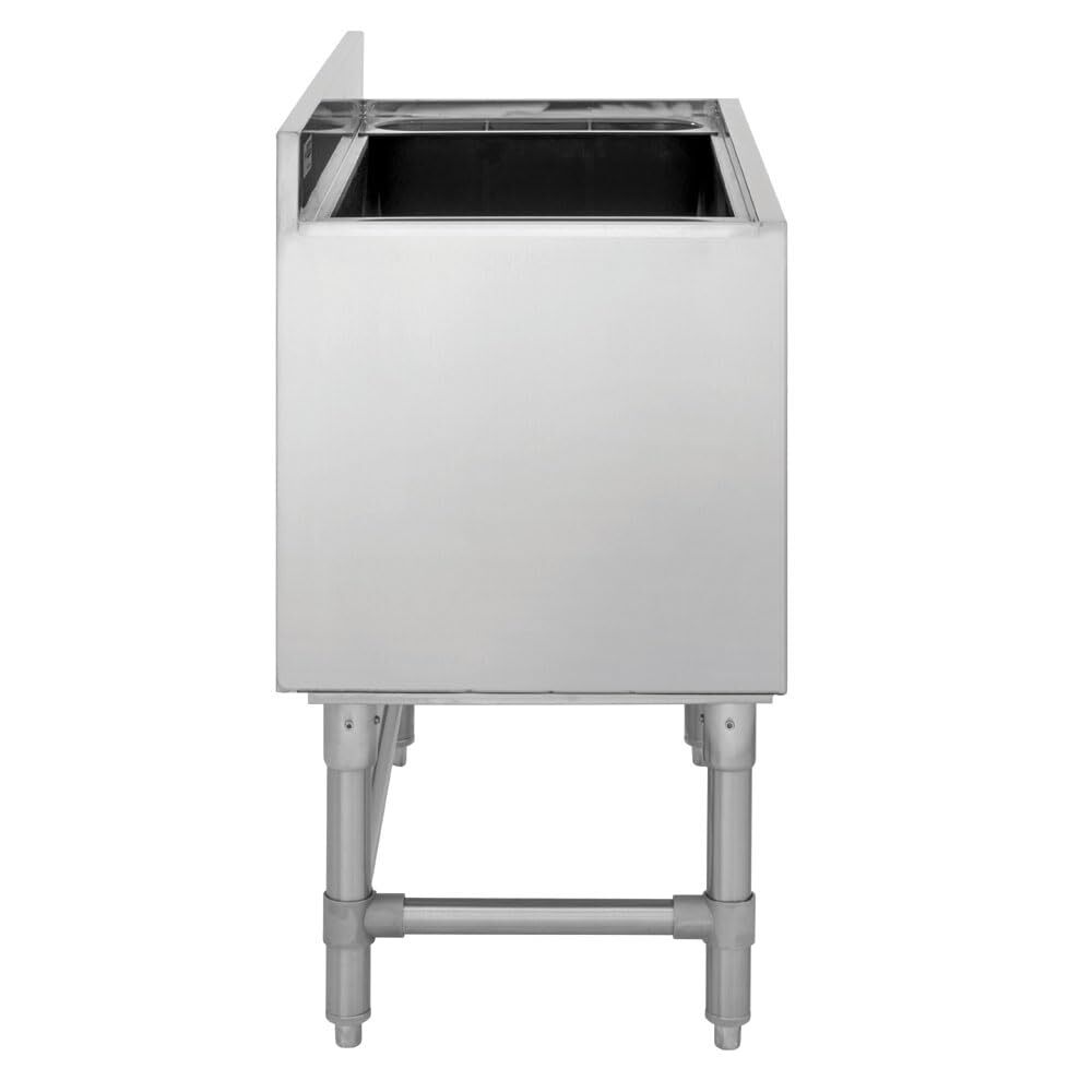 Kratos 32L-008 18x36 Underbar Ice Bin with 7 Circuit Cold Plate & Bottle Holders