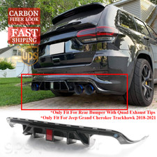 GI I Carbon Rear Diffuser W/ LED For Jeep Grand Cherokee SRT Trackhawk WK2 17-21