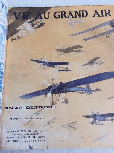 HISTOIRES DE L'AVIATION 1909 A 1912 LA VIE AU GRAND AIR ILLUSTRATIONS GRAVURES - Picture 8 of 14