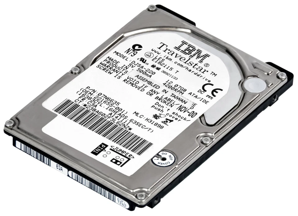 IBM Travelstar 07N6635 DJSA-220 12.07GB 4200 RPM 2MB ATA 2.5 Inch - Image 2 of 3