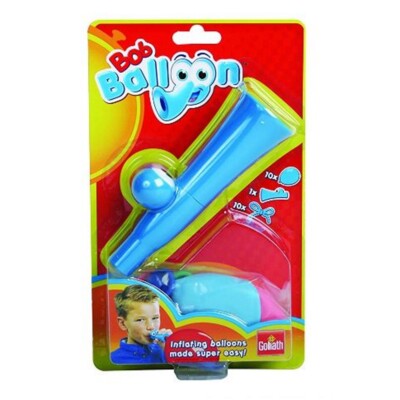 Goliath Bob Balloon Pocket blau | Kindergeburtstag Luftballon Aufblashilfe