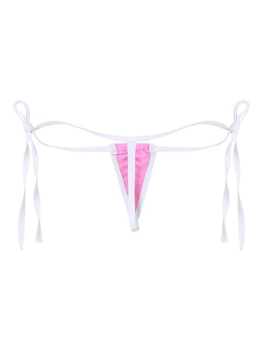 Womens G-String Bottoms Thong Solid Color T-Back Underwear Panties Pool Party - Picture 40 of 178