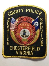Chesterfield Virginia County Police Patch