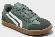 Cat  Jack Boy's Size 2 Boston Retro Court Sneakers Green