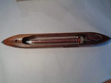 Antique Draper 1086 Wooden Weaving Loom Shuttle Boat Spindle Bobbin Spool,Glass.